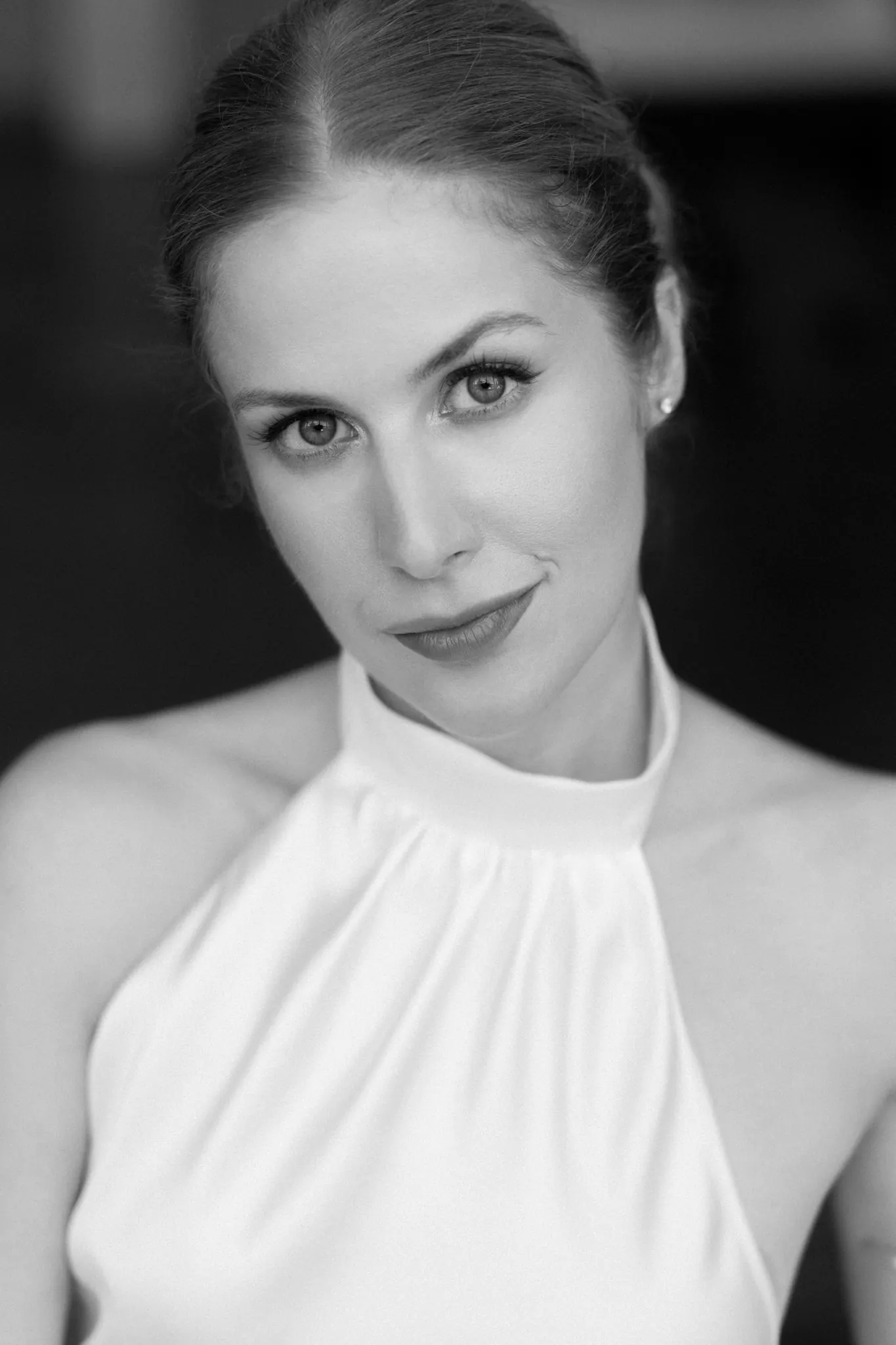 Portrait of Veronika, black and white